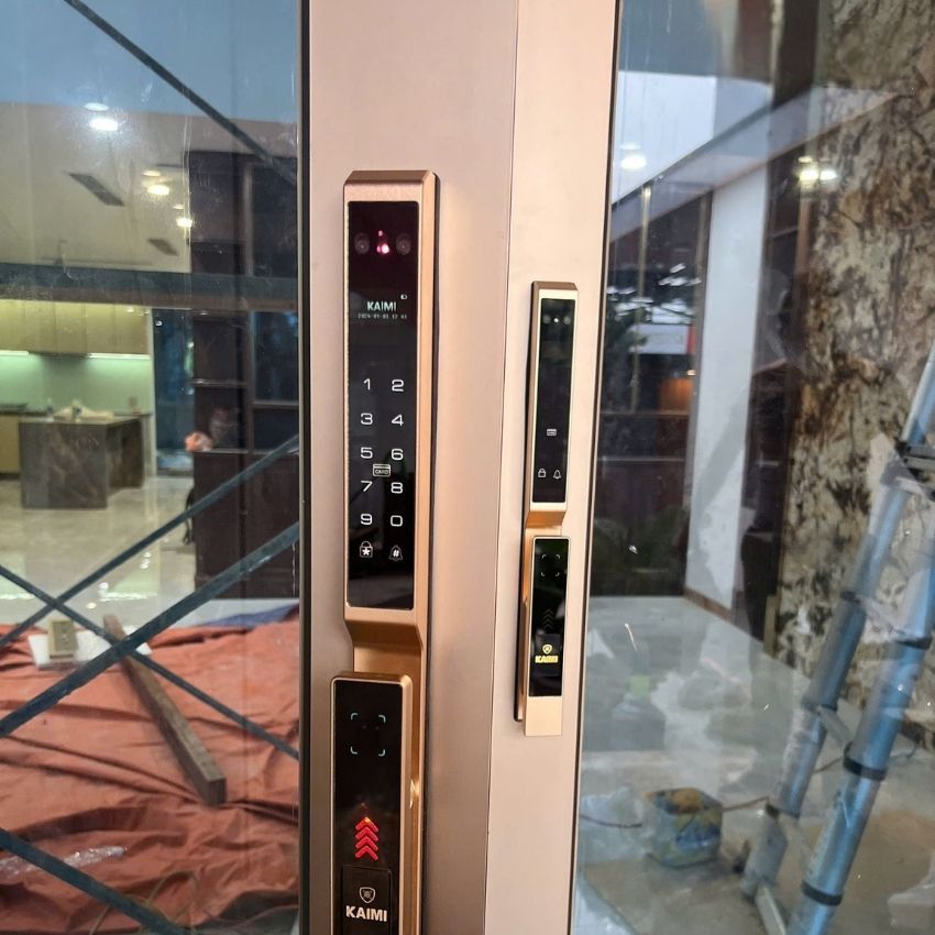 Thiết kế Khóa nhận diện Khuôn mặt cửa nhôm Kaimi N-F01 Face ID