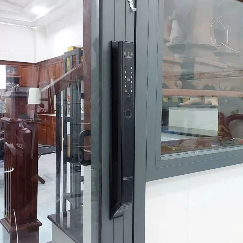 Thiết kế Khóa nhận diện Khuôn mặt cửa nhôm Kaimi N-F02 Face ID